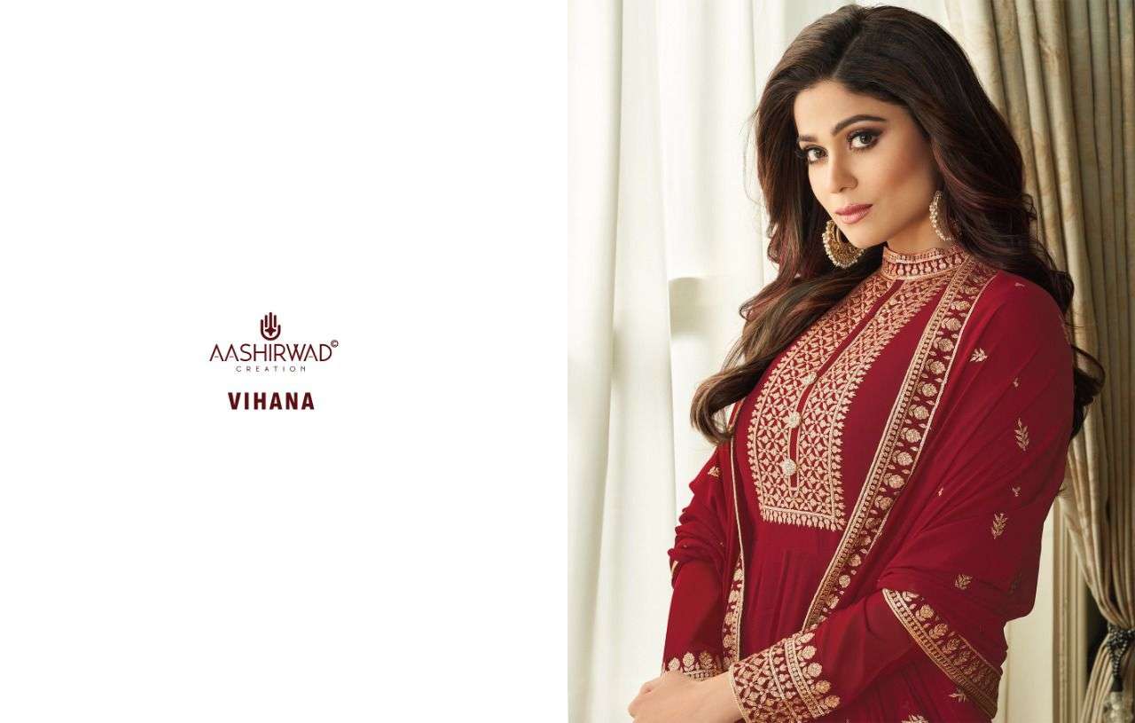  GEORGETTE PARTY WEAR SUITS LATEST CATALOGUE | AASHIRWAD CREATION