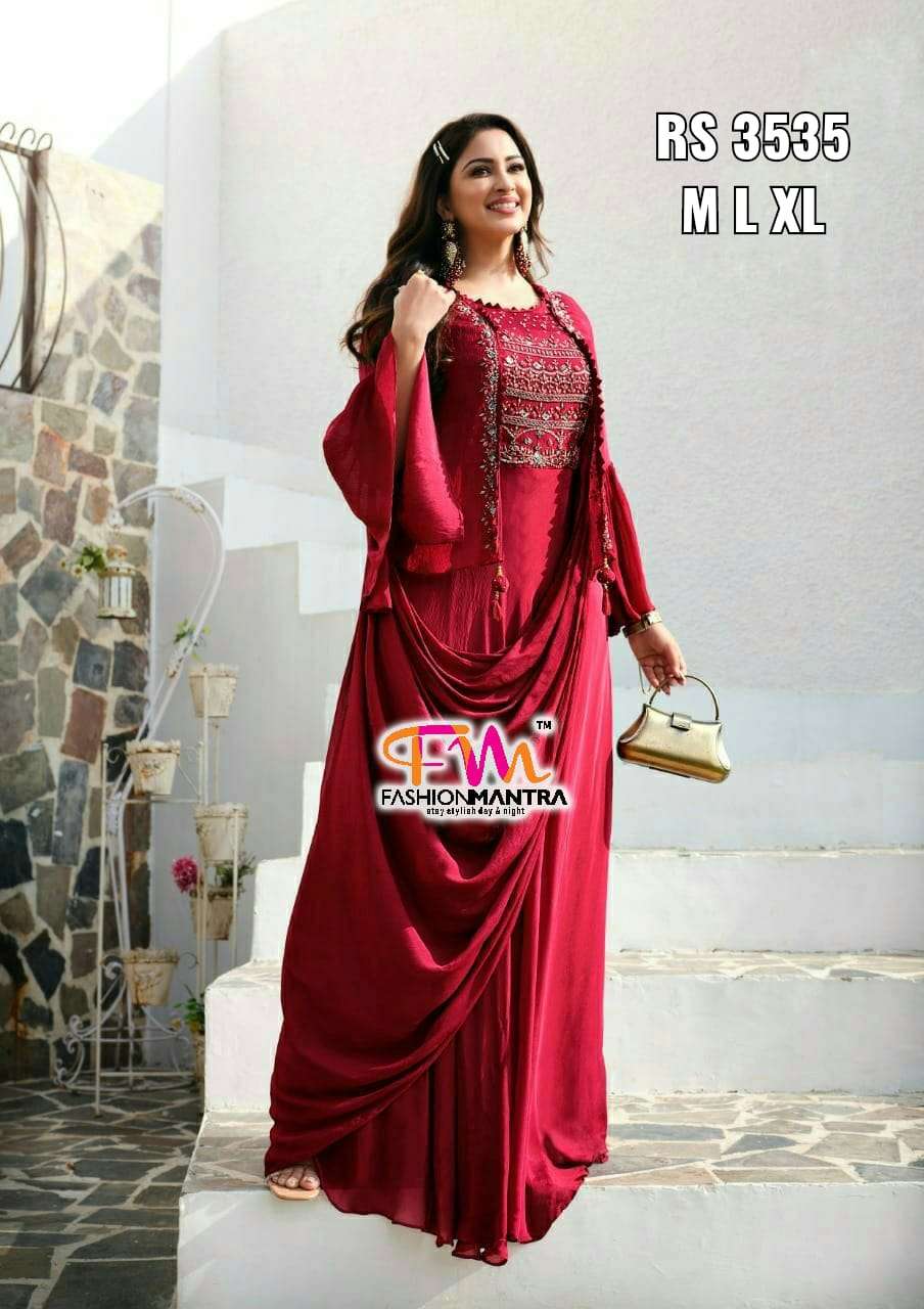 Heavy Gown Attached Dupatta 