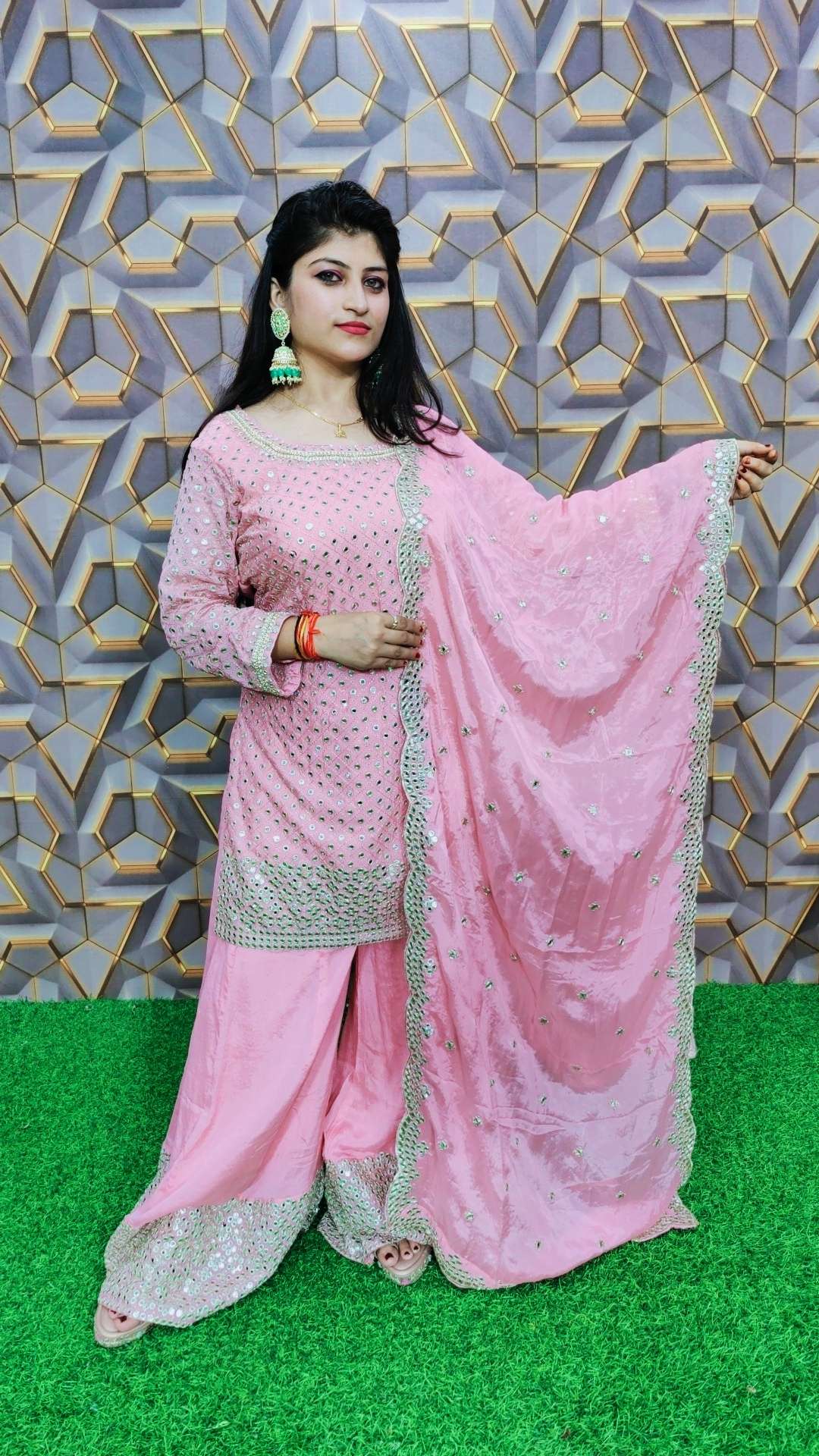 Embroidery Gharara Sarara With Dupatta