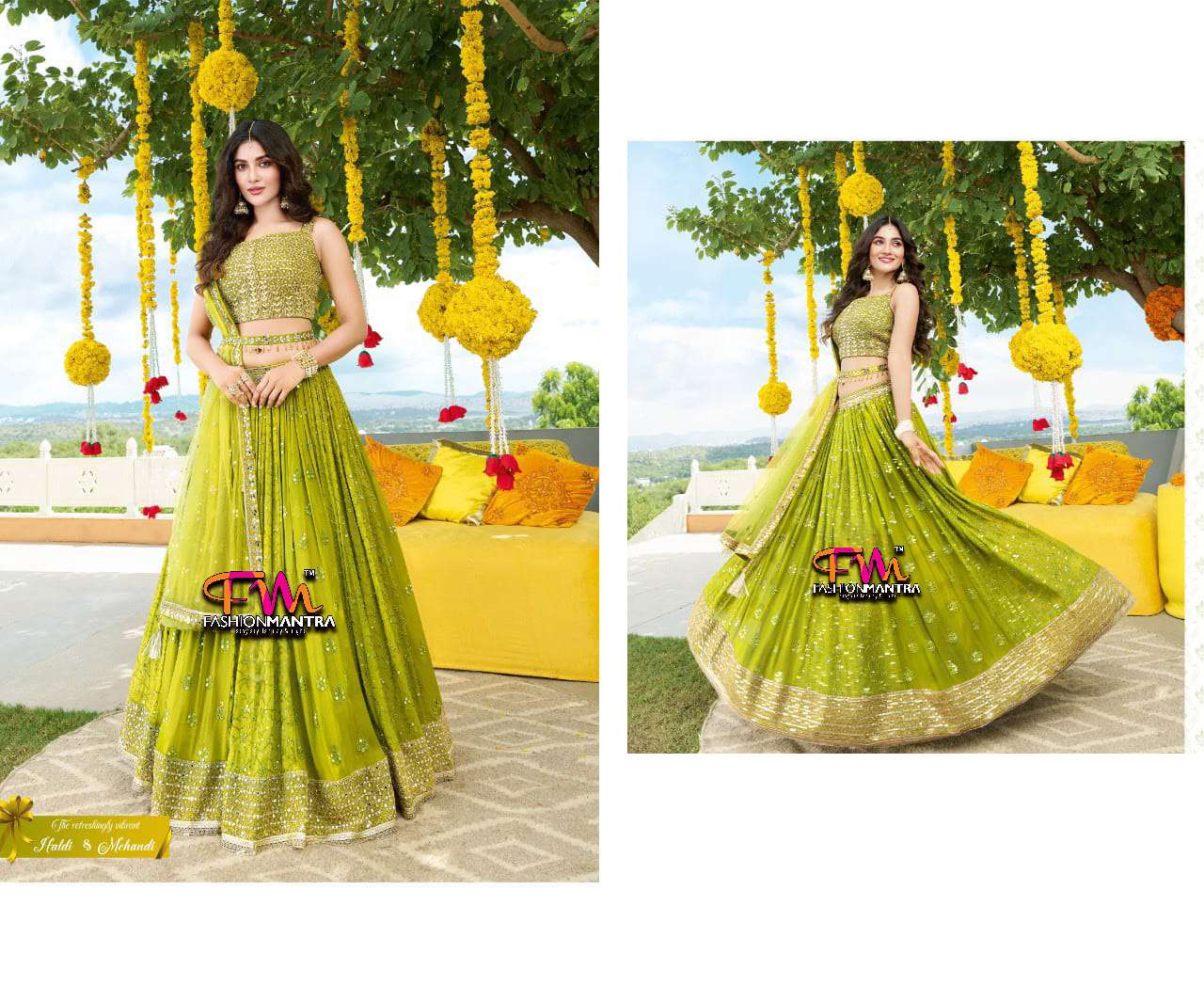 Mehendi Special Lehenga Collection
