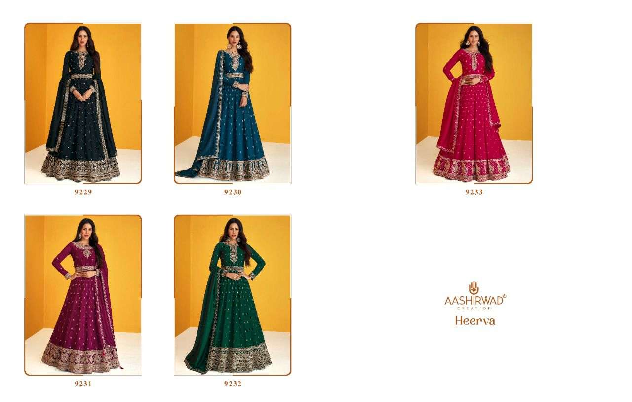 AASHIRWAD LIMELIGHT GEORGETTE GOWN COLLECTION
