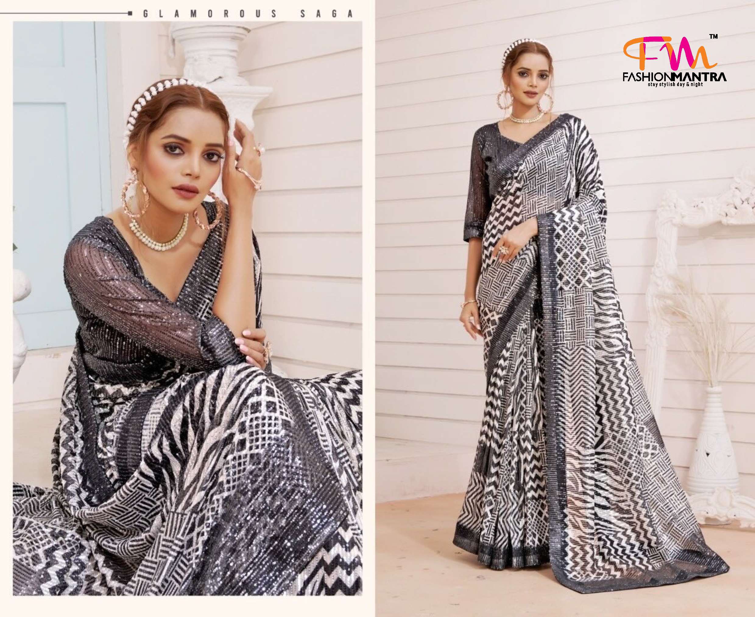 Full sequence work Saree 