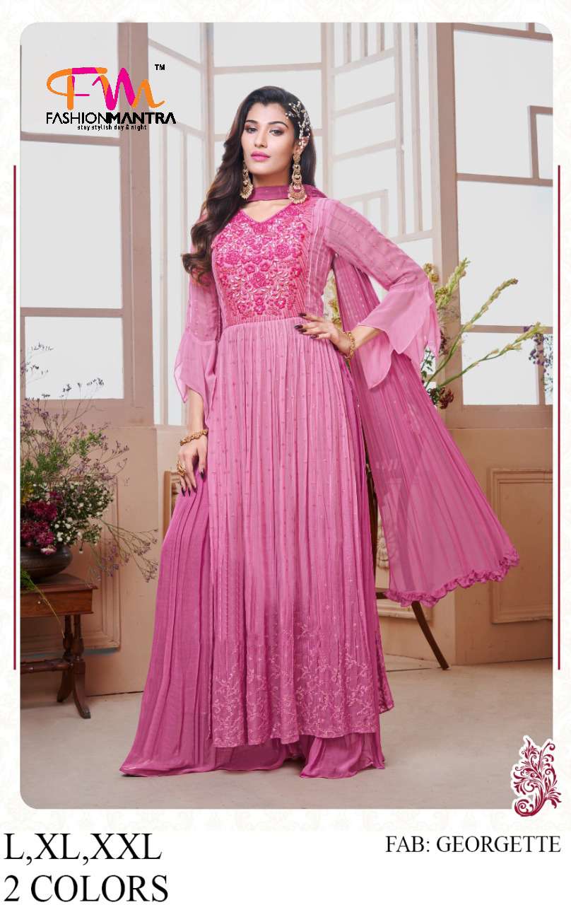 Pure Pakistani Georgette Pink Lehenga for women
