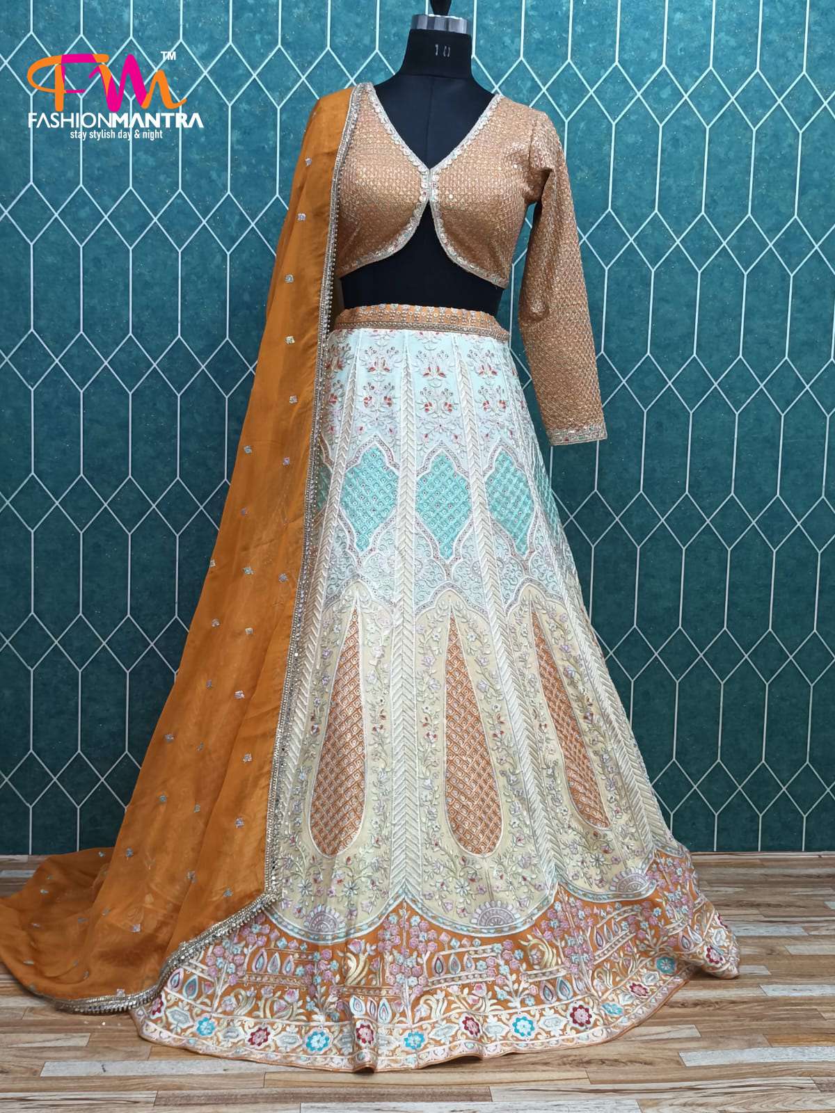 yellow with white combination crop top lehenga 2023 10 14 16 02 04