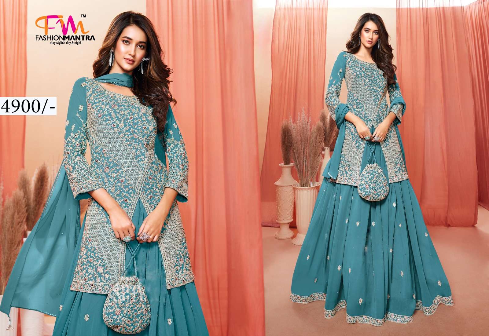 Suit with Gharara Full Set By Fashion Mantra