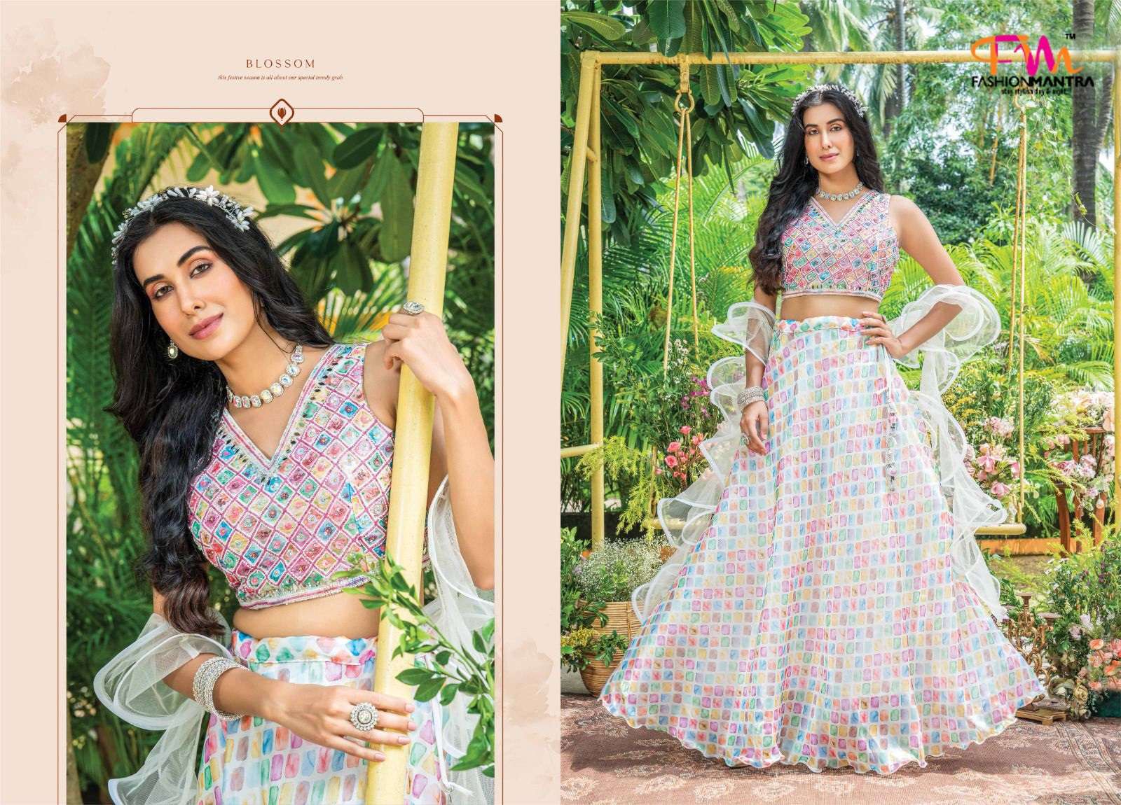 Crop Top Lehenga For Summer By Fashion Mantra