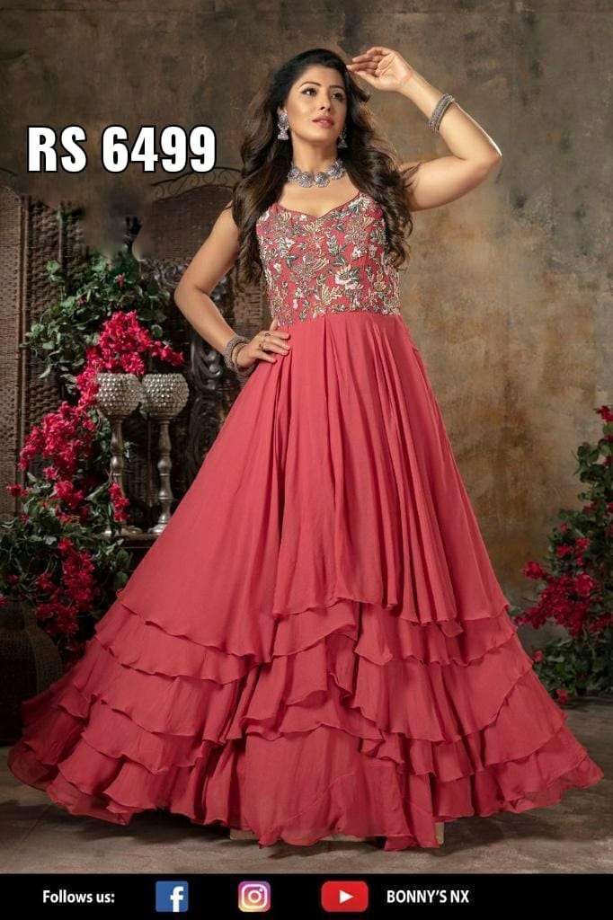 $64 - $129 - Hand Work Indian Gown and Hand Work Designer Gown Online  Shopping